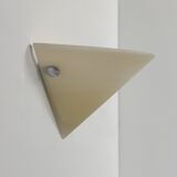 Vintage wall light, chrome and frosted glass, France, 1980.