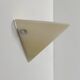 Vintage wall light, chrome and frosted glass, France, 1980.