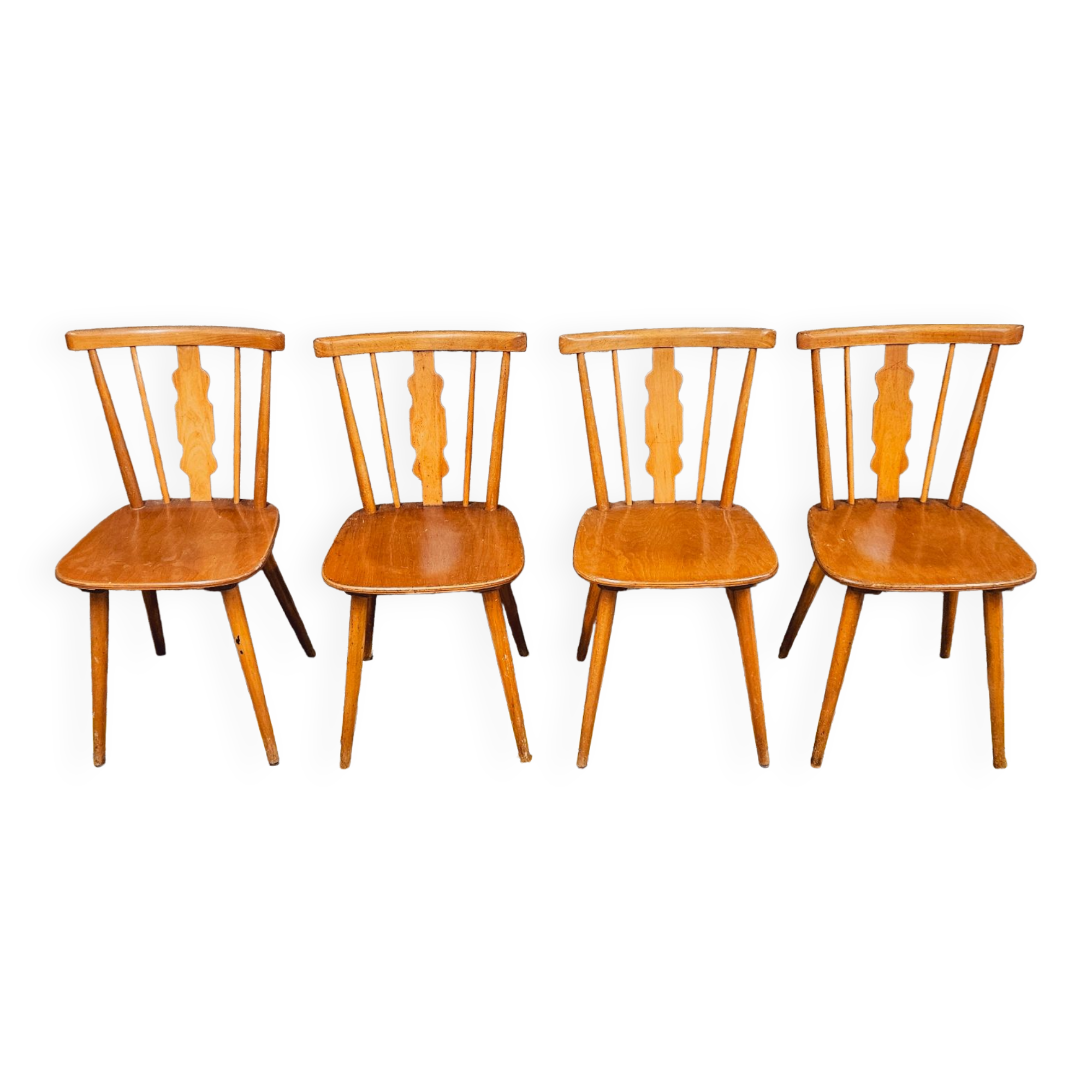 Set of 4 chairs bistrot Iller 70'