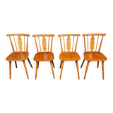 Set of 4 chairs bistrot Iller 70'