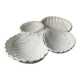 Ceramic shell-shaped serving dish