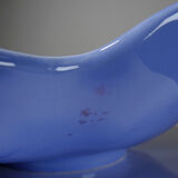 Vintage Chartres model faience and enamel pocket bowl from Longwy.