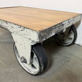 Grey Industrial Coffee Table Cart, 1960s