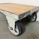 Table basse industrielle grise, années 1960