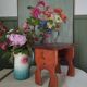 Old wooden stool / step stool Le Printemps