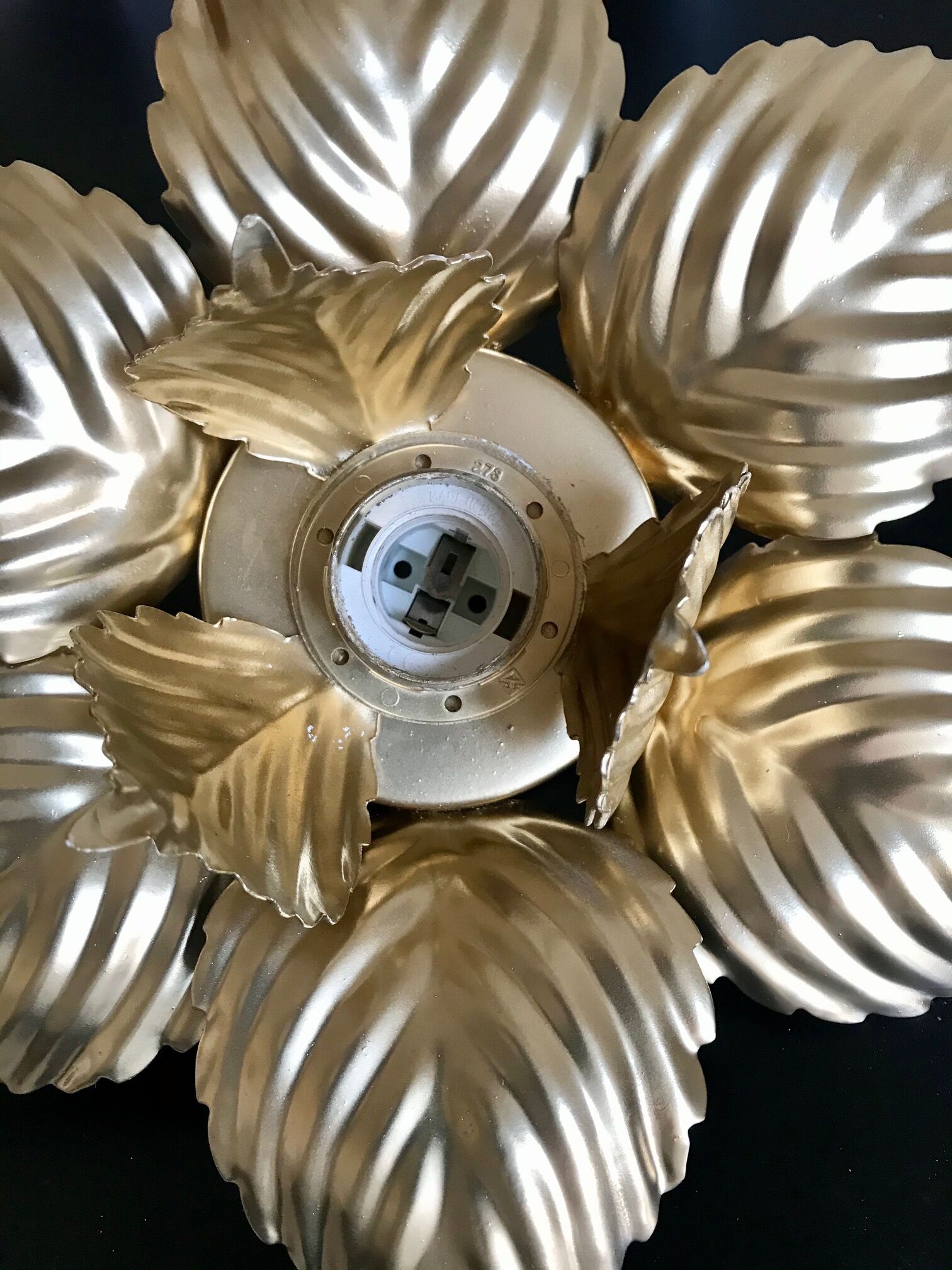 Golden flower Masca sconce