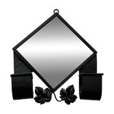 Miroir art déco fer forgé 