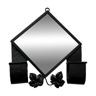 Art Deco wrought iron mirror