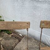 Set of folding garden chairs