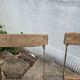 Set of folding garden chairs