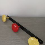 Coat rack with 3 iron balls