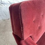 Mid-century modern three-seater velvet sofa, Swedish 1950s–1960s