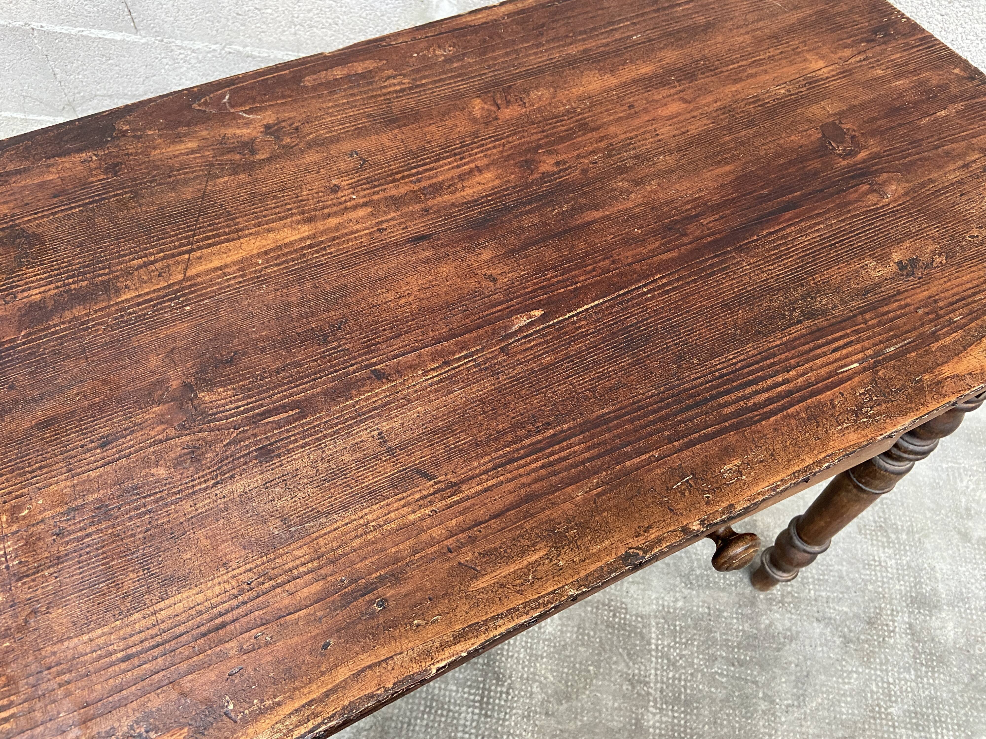 Small farmhouse table in fir 1930