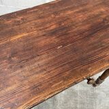 Table de ferme en sapin 1930