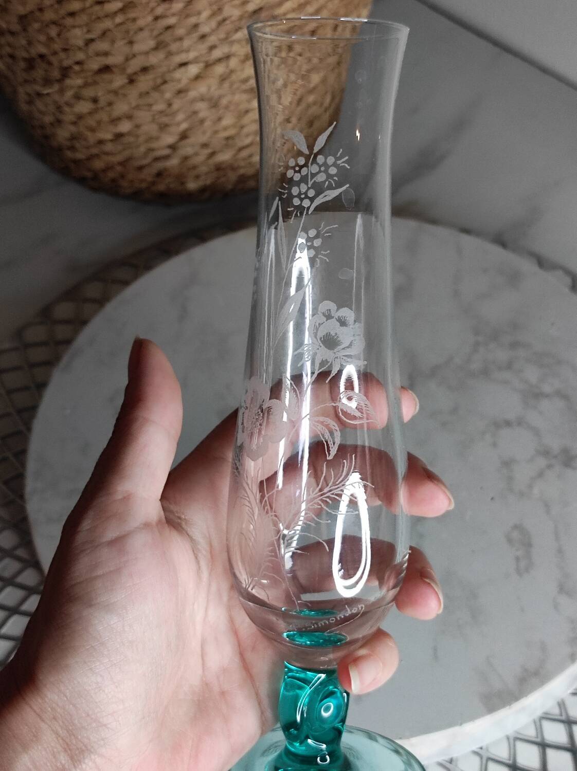Glass bud vase