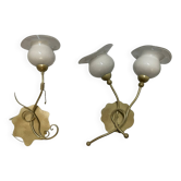 Murano Glass Sconces Set of 2 by Zonca 