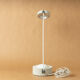 Desk table lamp vintage design 1980 reclining remote arm white