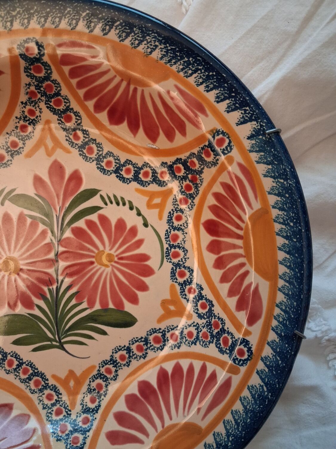 Vintage decorative plate 40/60 Saint Martory