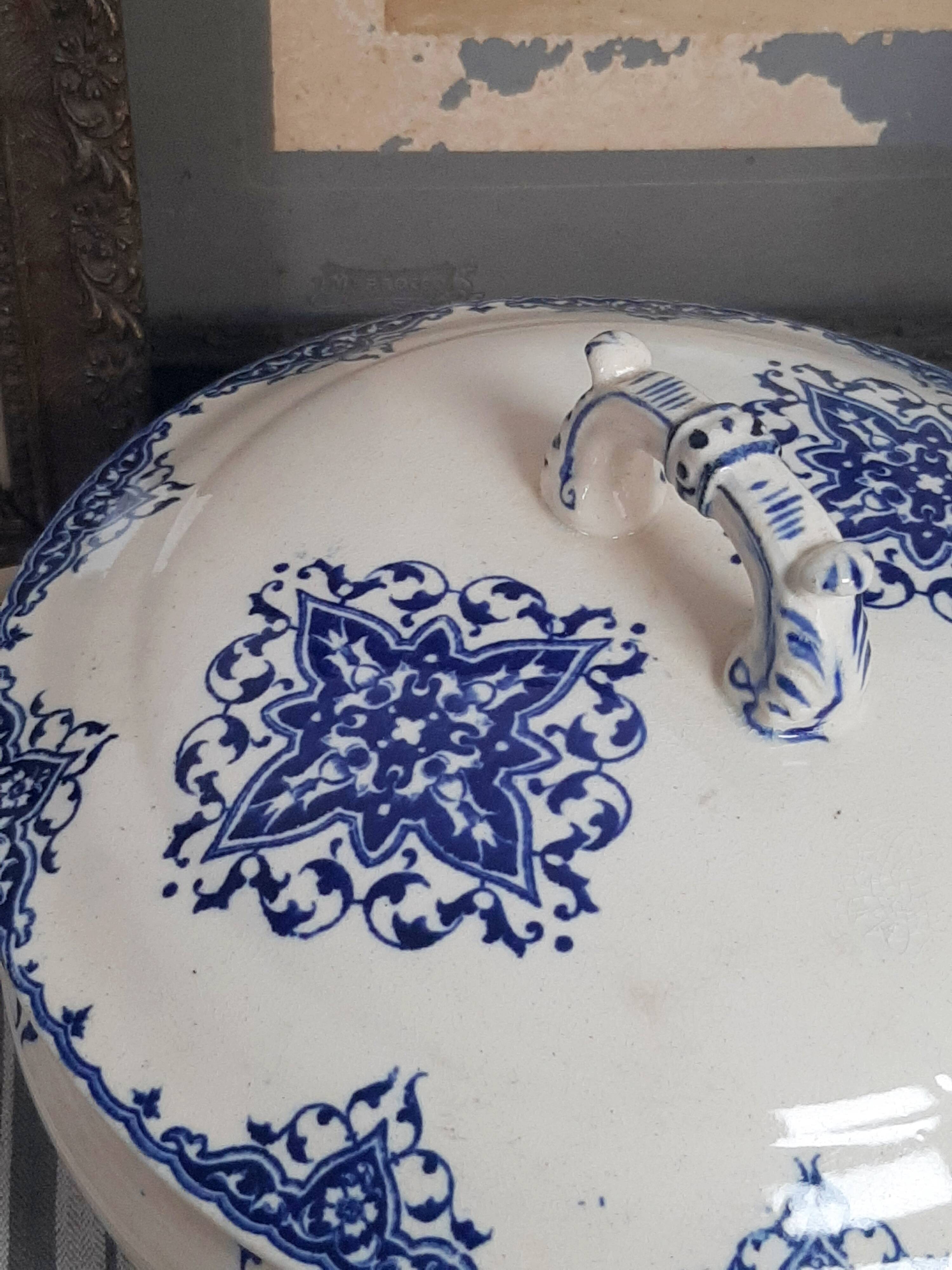 Ironstone soup tureen from the 19th century.