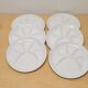Lot of six porcelain fondue plates