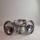 3 stainless steel ice cream cups LETANG REMY