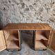 Bureau d'écriture moderniste français en hêtre et acier tubulaire, années 1930
