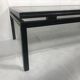 Table basse Pierre Vandel verre motif cannage noir