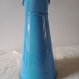 Old broc in blue enamelled sheet metal