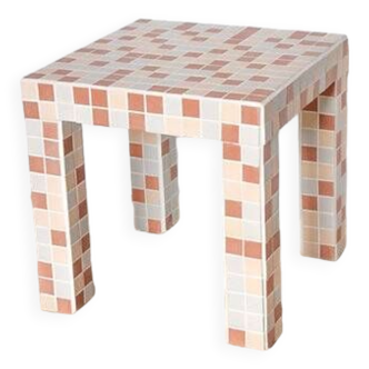 Mosaic tile side table