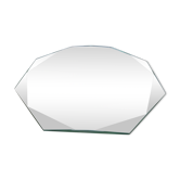 Beveled octagonal mirror 40s 50s 18x18cm