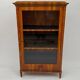 Biedermeier Display Cabinet in Cherry Veneer, Ash Burl, Austria, 1820s