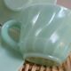 Vintage opaline jadeïte cups