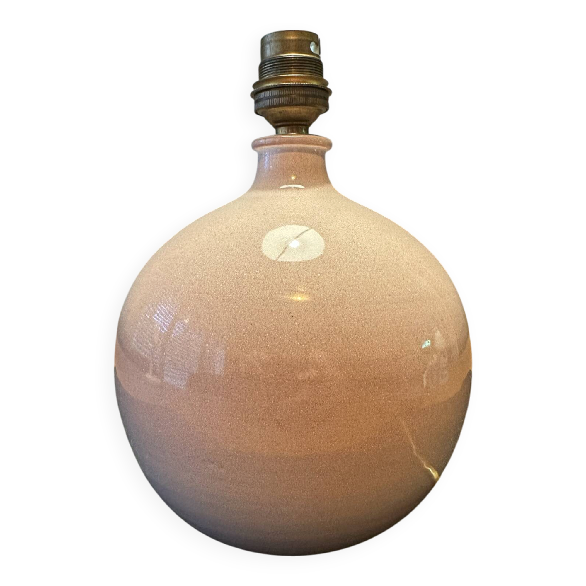 Pied de la lampe en céramique estampillé Duriez