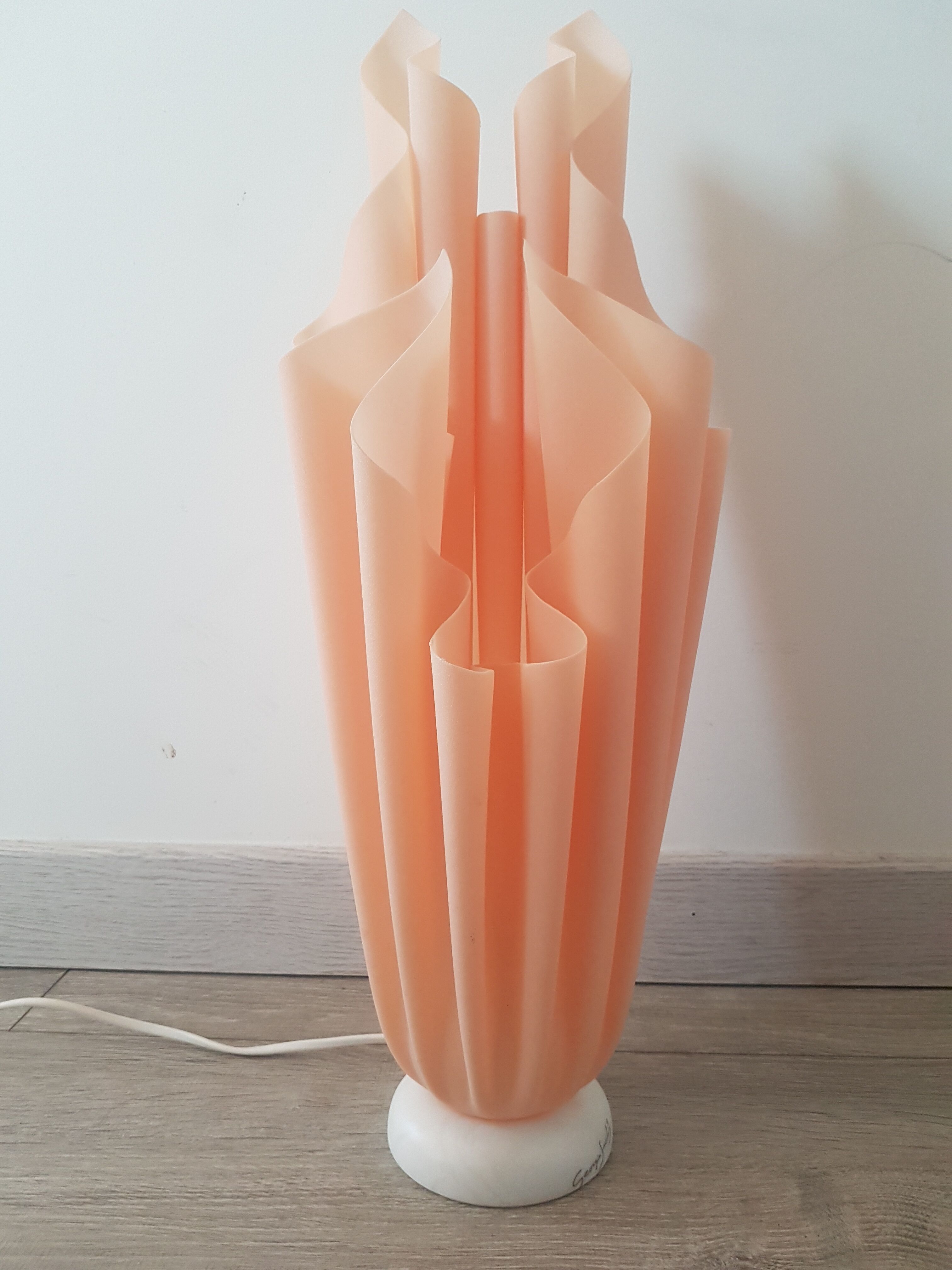 Superb vintage lamp by designer Georgia Jacob, Athena model signed and authenticated.