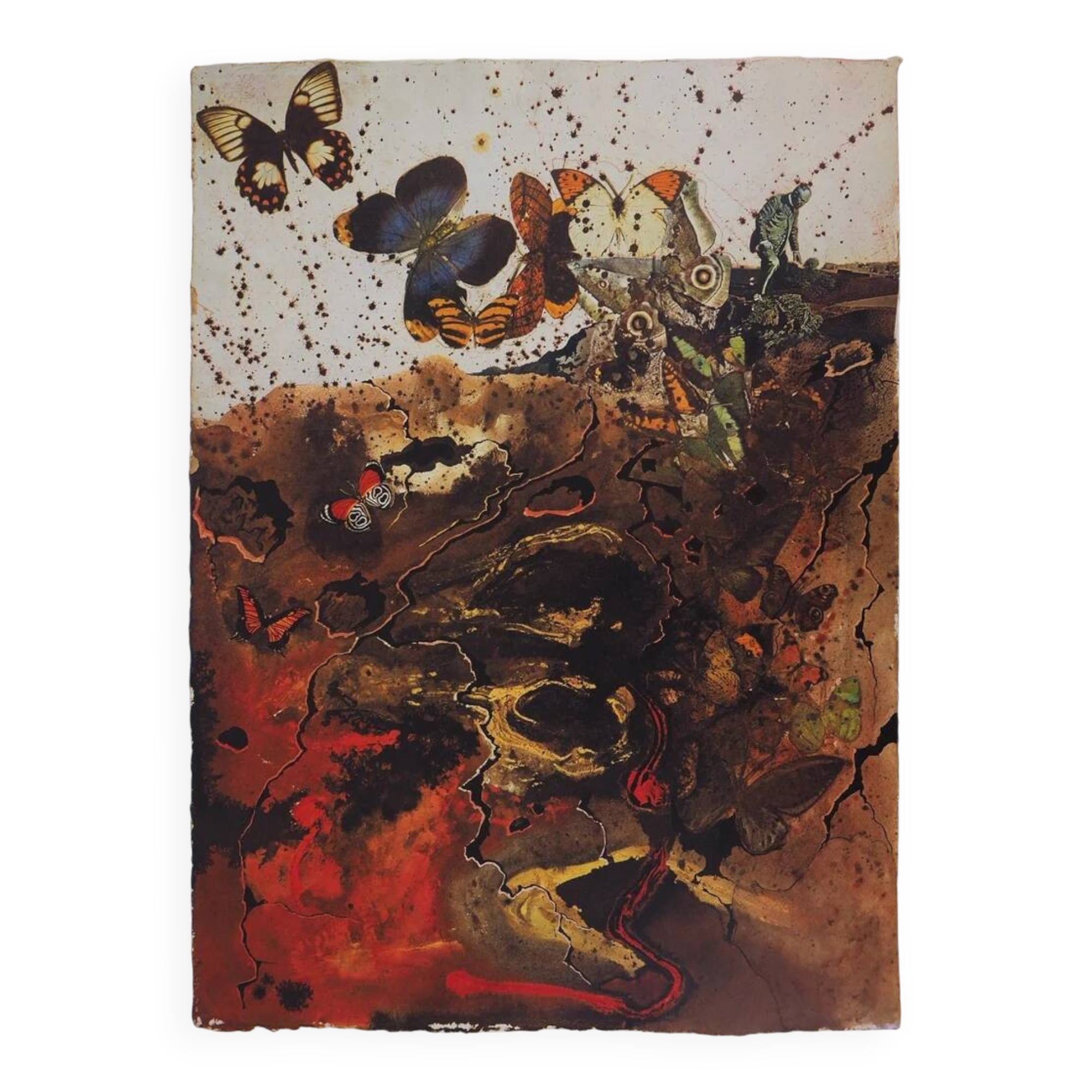 Salvador Dali: Auvergne, SNCF (Suite Papillon small model), signed original lithograph