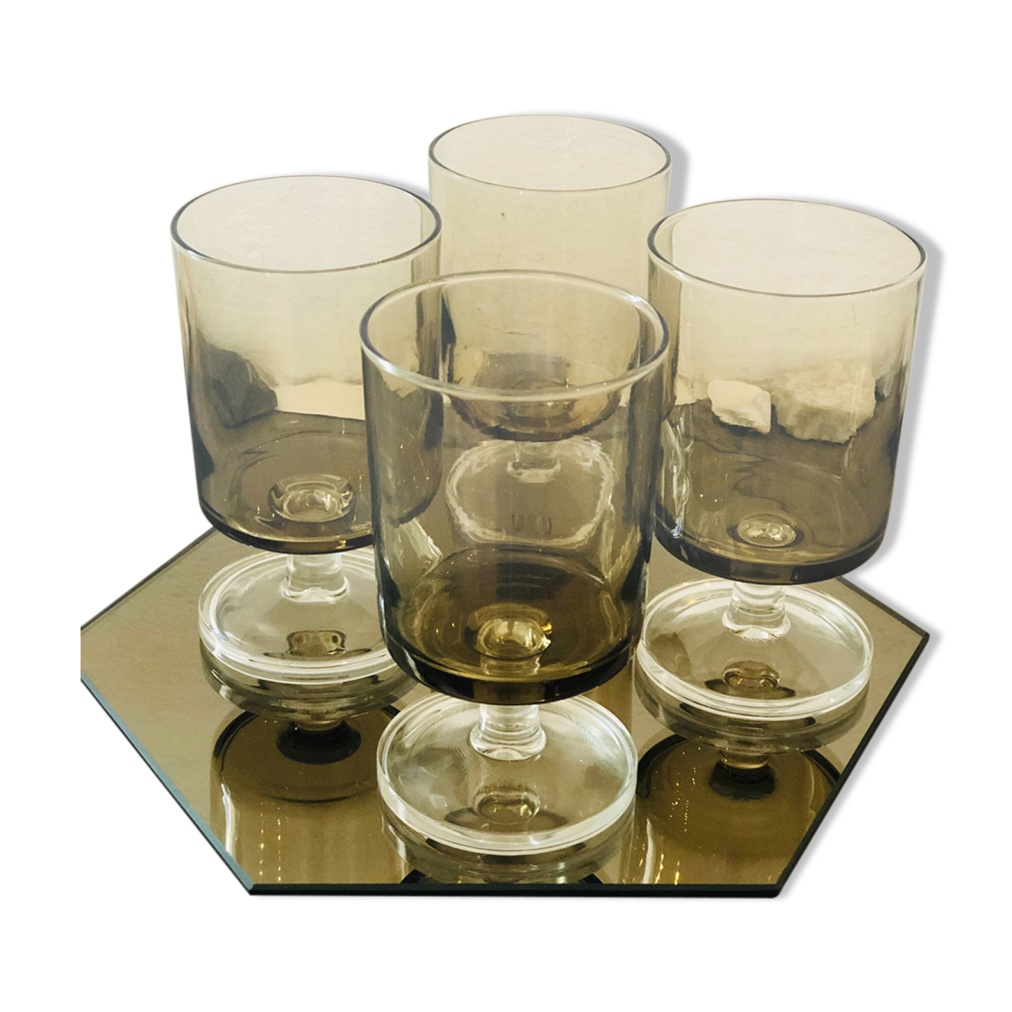 Foot glasses set of 5