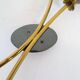 Mid-century pair of wall lamps in brass and opaline attributed to Asea Sweden, 1950s.