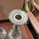 Pair of metal candlesticks