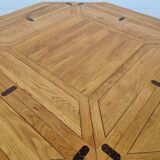 Table repas transformable carré octogonale années 80