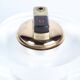 Table lighter in plexiglass and gold metal, Crespi style, 1970s.