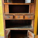Chinese vessel cabinet 19th century in elm wood