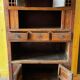 Chinese vessel cabinet 19th century in elm wood