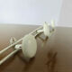 Wall-mounted coat rack in lacquered metal 40s 50s