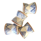 4 earthenware shells - diabolo shape