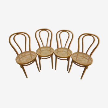 Set of four bistro chairs