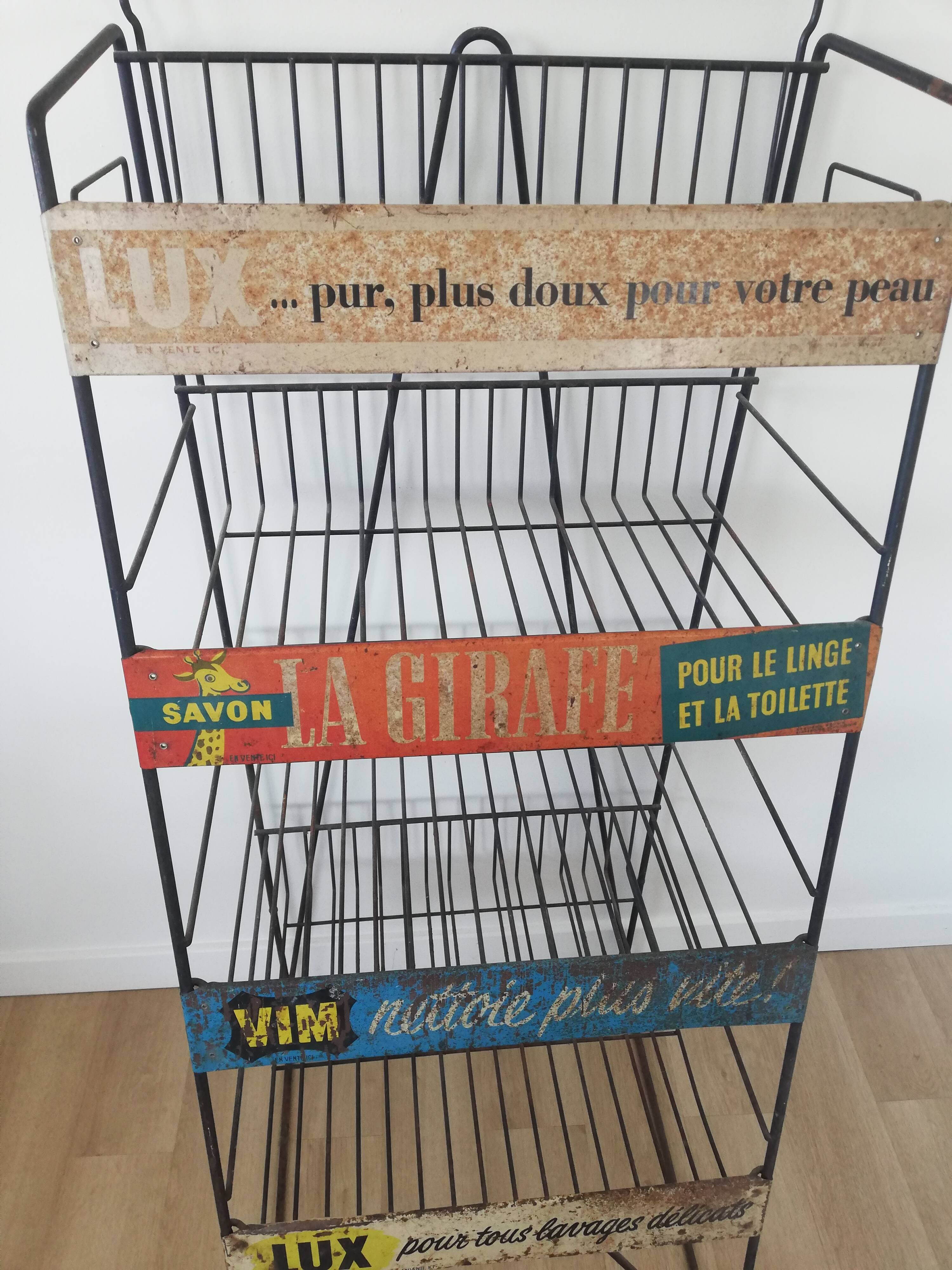 Industrial advertising shelf