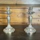 Pair of 1930s silver plated candlesticks