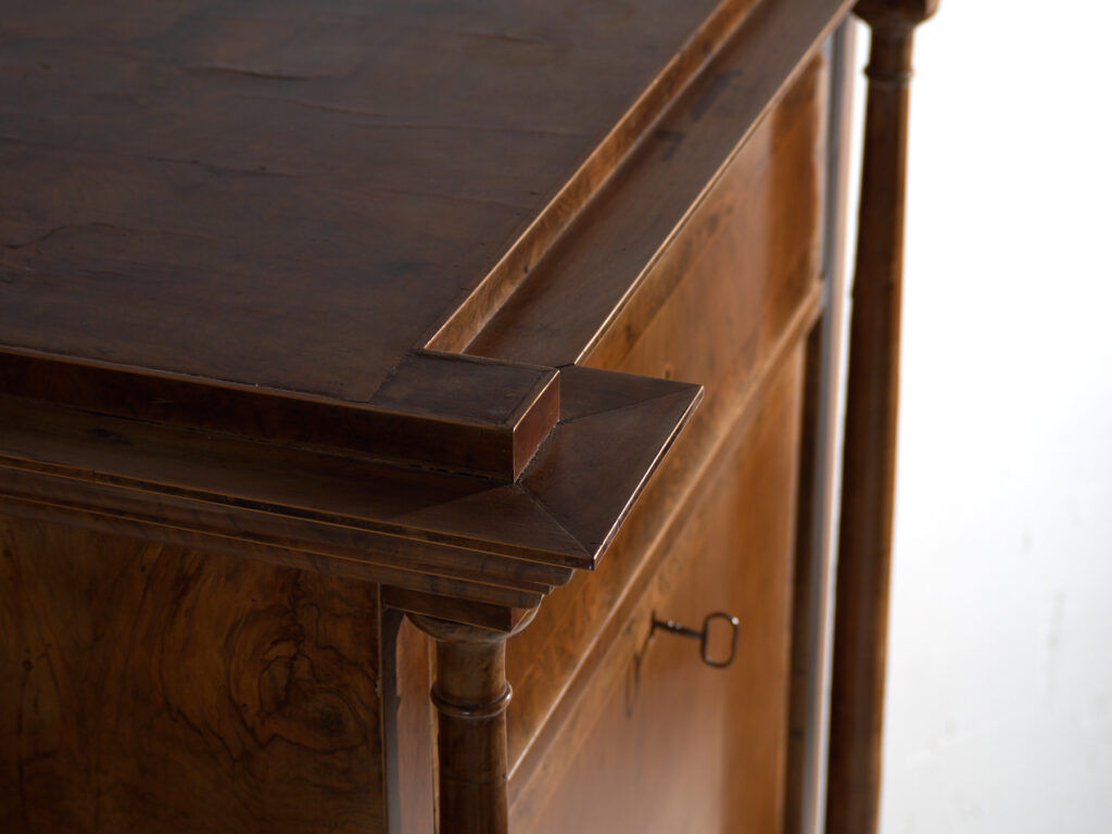Antique Biedermeier walnut secretary – Austria, circa 1840