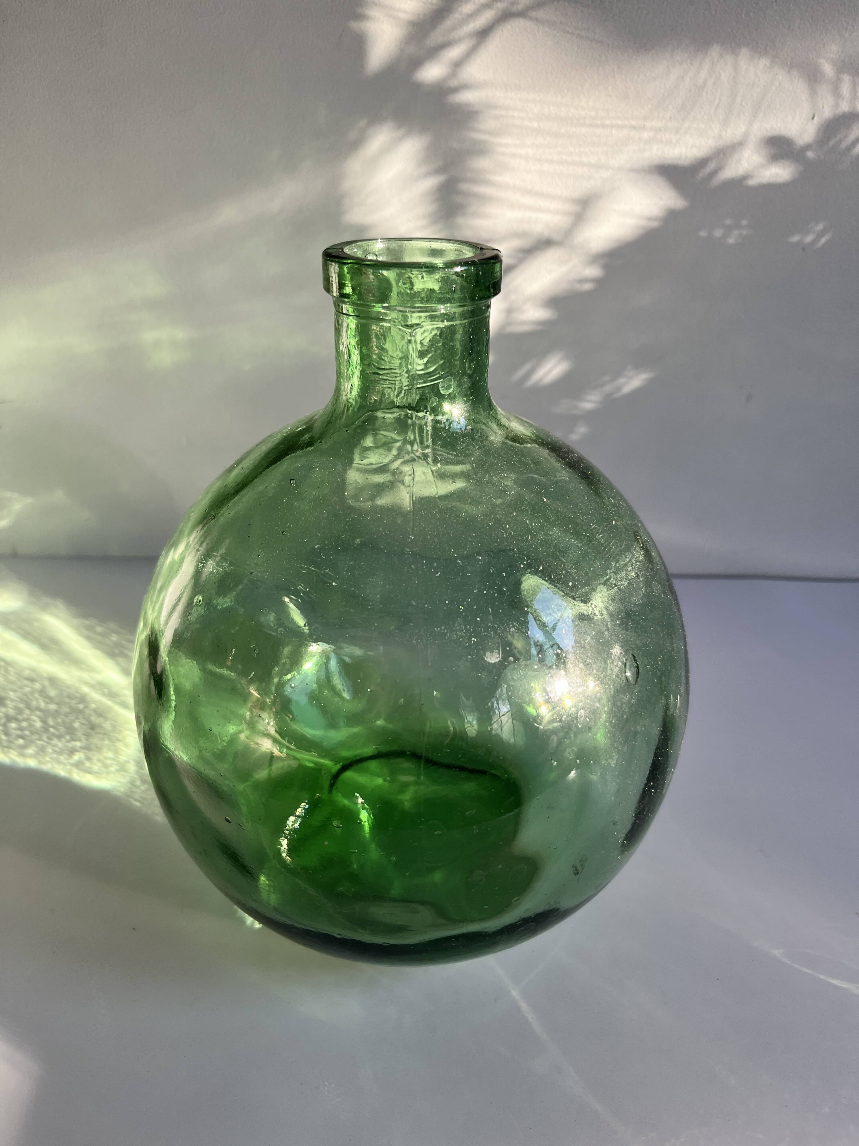 Green demijohn carboy
