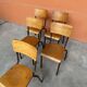 6 chaises école Mullca vintage 60s